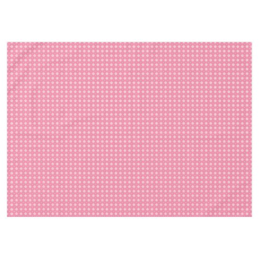 Nappe motif simple floral solide rose rétro petit flux (Devant (Horizontal))