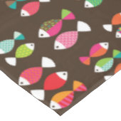 Nappe Motif sous-marin 2 de rétros poissons abstraits (Angle)