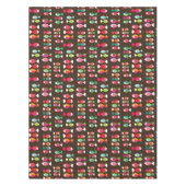 Nappe Motif sous-marin 2 de rétros poissons abstraits (Devant)