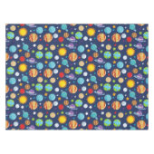 Nappe Motif spatial, Planètes, Étoiles, Cosmos, Galaxie (Devant (Horizontal))