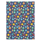 Nappe Motif spatial, Planètes, Étoiles, Cosmos, Galaxie (Devant)