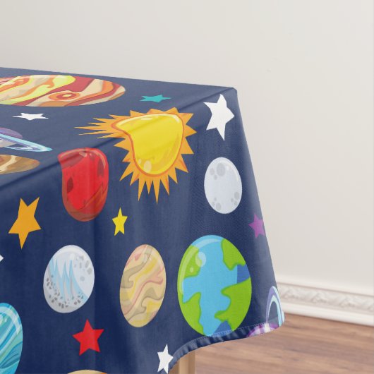 Nappe Motif spatial, Planètes, Étoiles, Cosmos, Galaxie (In Situ)