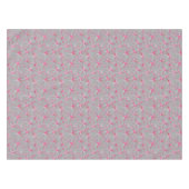 Nappe motif Spoutnik du milieu du siècle, gris et Fuchsi (Devant (Horizontal))