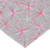 Nappe motif Spoutnik du milieu du siècle, gris et Fuchsi (Angle)