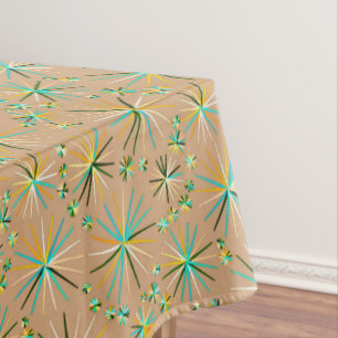 Nappe Motif Spoutnik Du Milieu Du Siècle, Taupe Tan
