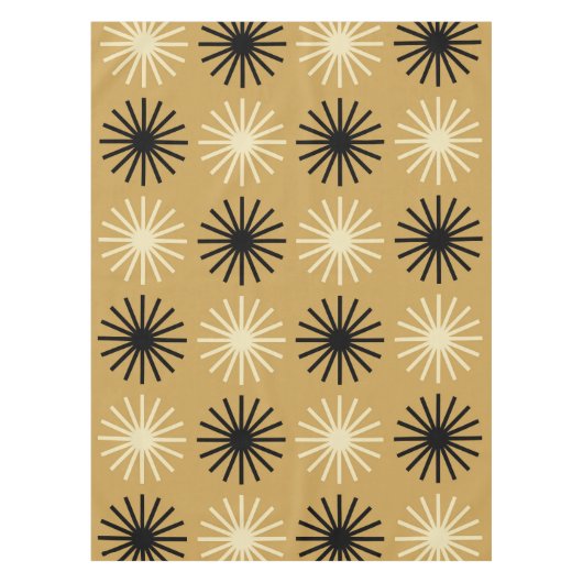 Nappe Motif Starburst moderne du milieu du siècle (Devant)