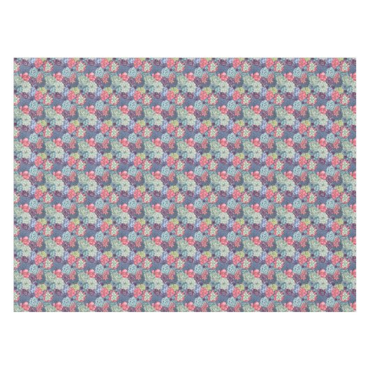 Nappe Motif succulent coloré (Devant (Horizontal))