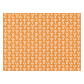 Nappe Motif texte de livre orange et blanc d'Halloween (Devant (Horizontal))