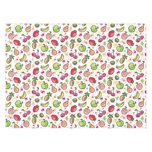 Nappe motif tiré par la main de fruits (Devant (Horizontal))