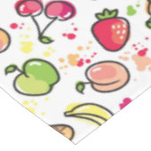 Nappe motif tiré par la main de fruits (Angle)