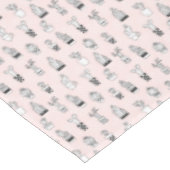 Nappe Motif tiré par la main mignon de cactus (Angle)