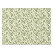Nappe Motif Toile Botanique Vintage Vert (Devant (Horizontal))