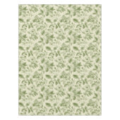 Nappe Motif Toile Botanique Vintage Vert (Devant)