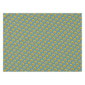 Nappe Motif Tournesol sur Vert Bleu (Devant (Horizontal))