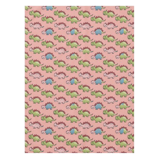 Nappe Motif transparent de dinosaure mignon (Devant)