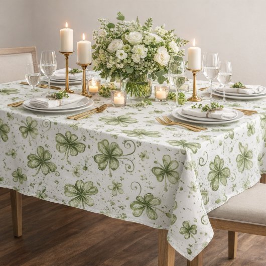 Nappe  Motif Trèfle Vert • St. Patrick’s Day 