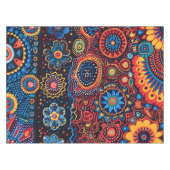 Nappe Motif tribal Abstrait et dynamique de Huichol (Devant (Horizontal))
