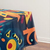 Nappe Motif tribal Abstrait et dynamique de Huichol (In Situ)