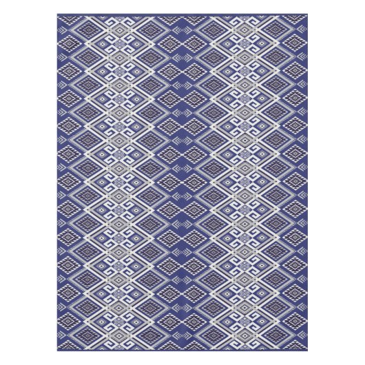 Nappe Motif tribal bleu marine de surface (Devant)
