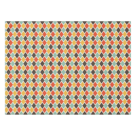 Nappe Motif tribal de mode d'ikat moderne (Devant (Horizontal))
