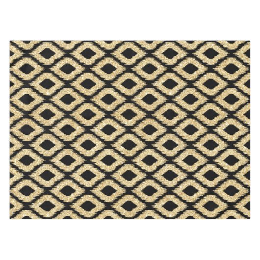 Nappe Motif tribal de parties scintillantes noires (Devant (Horizontal))