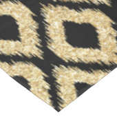 Nappe Motif tribal de parties scintillantes noires (Angle)