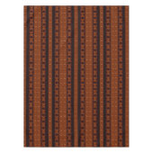 Nappe Motif Tribal Marron & Noir (Devant)