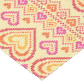 Nappe Motif tricoté par Saint-Valentin (Angle)