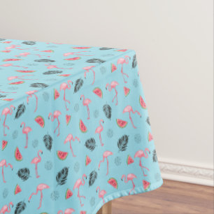 Nappe Motif tropical à la mode de Flamant rose et de