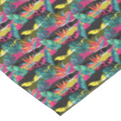 Nappe Motif tropical abstrait de texture de néon (Angle)