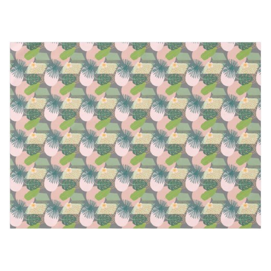 Nappe Motif tropical Abstrait moderne (Devant (Horizontal))