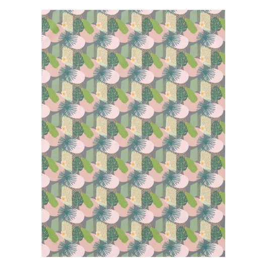 Nappe Motif tropical Abstrait moderne (Devant)