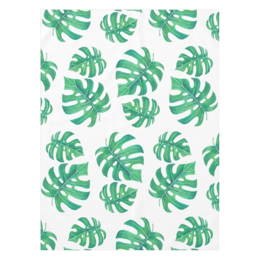 Nappe Motif tropical avec feuilles monstères (Devant)