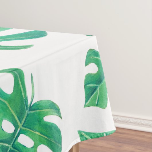Nappe Motif tropical avec feuilles monstères (In Situ)