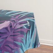 Nappe Motif Tropical De Feuille De Palme Violet Et Bleu (In Situ)