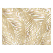 Nappe Motif Tropical de feuille d'or moderne (Devant (Horizontal))
