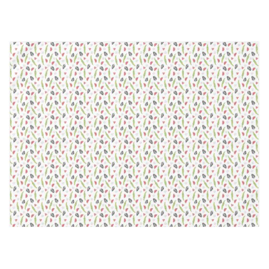 Nappe Motif tropical de pastèque et de crocodile (Devant (Horizontal))