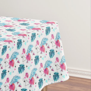 Nappe Motif tropical de triangle de feuille