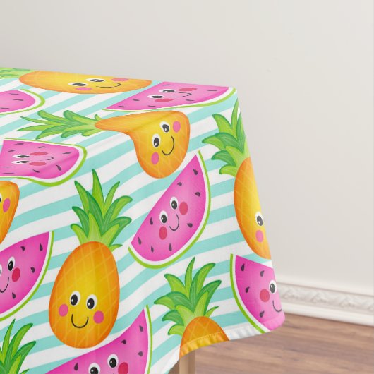 Nappe Motif tropical d'été de pinapple et de pastèque (In Situ)