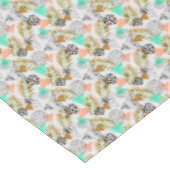 Nappe Motif tropical géométrique abstrait de feuille (Angle)