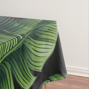 Nappe Motif Tropical Noir
