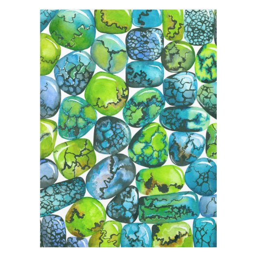 Nappe Motif turquoise (Devant)