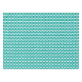 Nappe Motif turquoise 1 d'hippocampe (Devant (Horizontal))