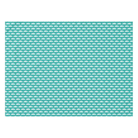 Nappe Motif turquoise 1 d'hippocampe (Devant (Horizontal))