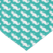 Nappe Motif turquoise 1 d'hippocampe (Angle)
