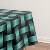 Nappe Motif turquoise Black Weaver (In Situ)