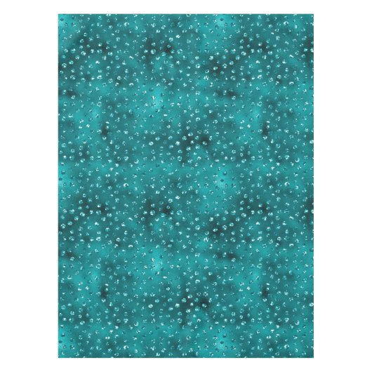 Nappe Motif turquoise de la Parties scintillant Ombre Gl (Devant)