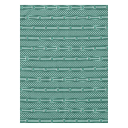 Nappe Motif turquoise ornemental (Devant)