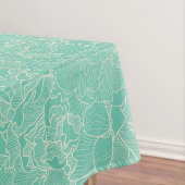 Nappe Motif Turquoise Peony (In Situ)