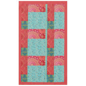 Nappe - Motif Turquoise Rouge ORIENTAL (Devant)